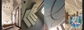 تصميم وتنفيذ جميع ديكورات الأسقف المعلقة جبسيوم بورد