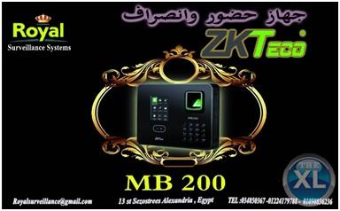 جهاز حضور والانصراف ZKTeco يتعرف على الوجه و الكارت و البصمة MB200