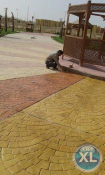 مميزات الخرسانة المطبوعة stamnped concrete