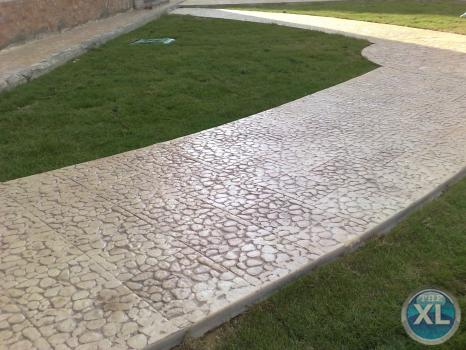 قوالب الخرسانة المطبوعة ف مصر stamped concrete