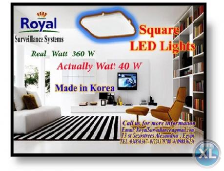 كشافات انارة داخلية وارد كوريا مربعة  الشكل للقاعات و الصالات