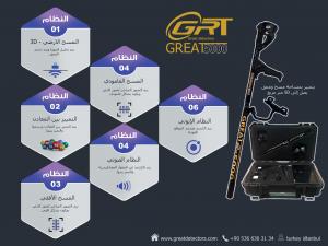 اجهزة كشف الذهب 2018 تصوير مباشر جريت 5000 great للاتصال : 0090536