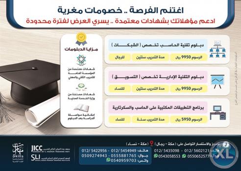 دبلومات تدريبية معتمدة في مكة المكرمة