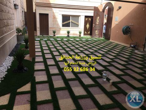 تنسيق حدائق عشب صناعي عشب جداري 0553268634
