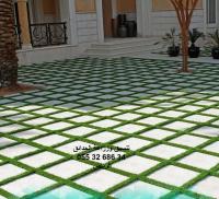تنسيق حدائق عشب صناعي عشب جداري 0553268634