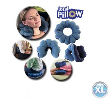 مخدة مساج وردة لسفر total pillow متعددة الاستخدام
