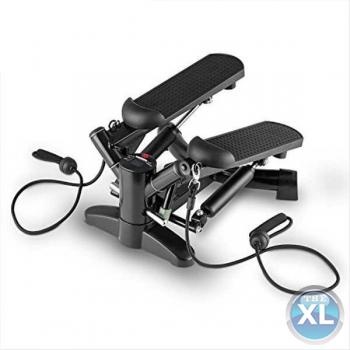 تمرن علي جهاز ميني ستيبر مع حبل لشد عضلات الجزء العلوي