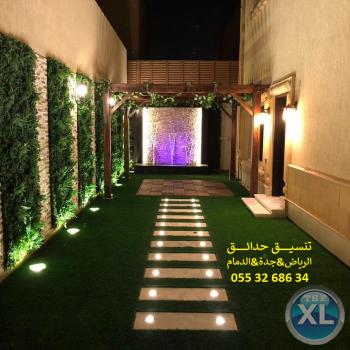 شركة تنسيق حدائق بالرياض 0553268634 عشب صناعي عشب جداري