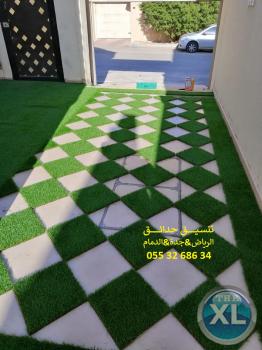 عشب صناعي الرياض 0553268634 تنسيق حدائق عشب جداري جدة