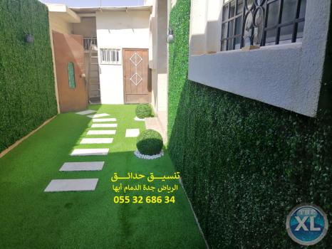 شركة تنسيق حدائق بالرياض 0553268634 عشب صناعي عشب جداري